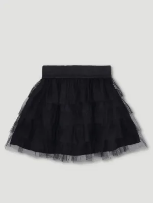 Pre-Girls Fashion Tulle Tiered Skirt - Black