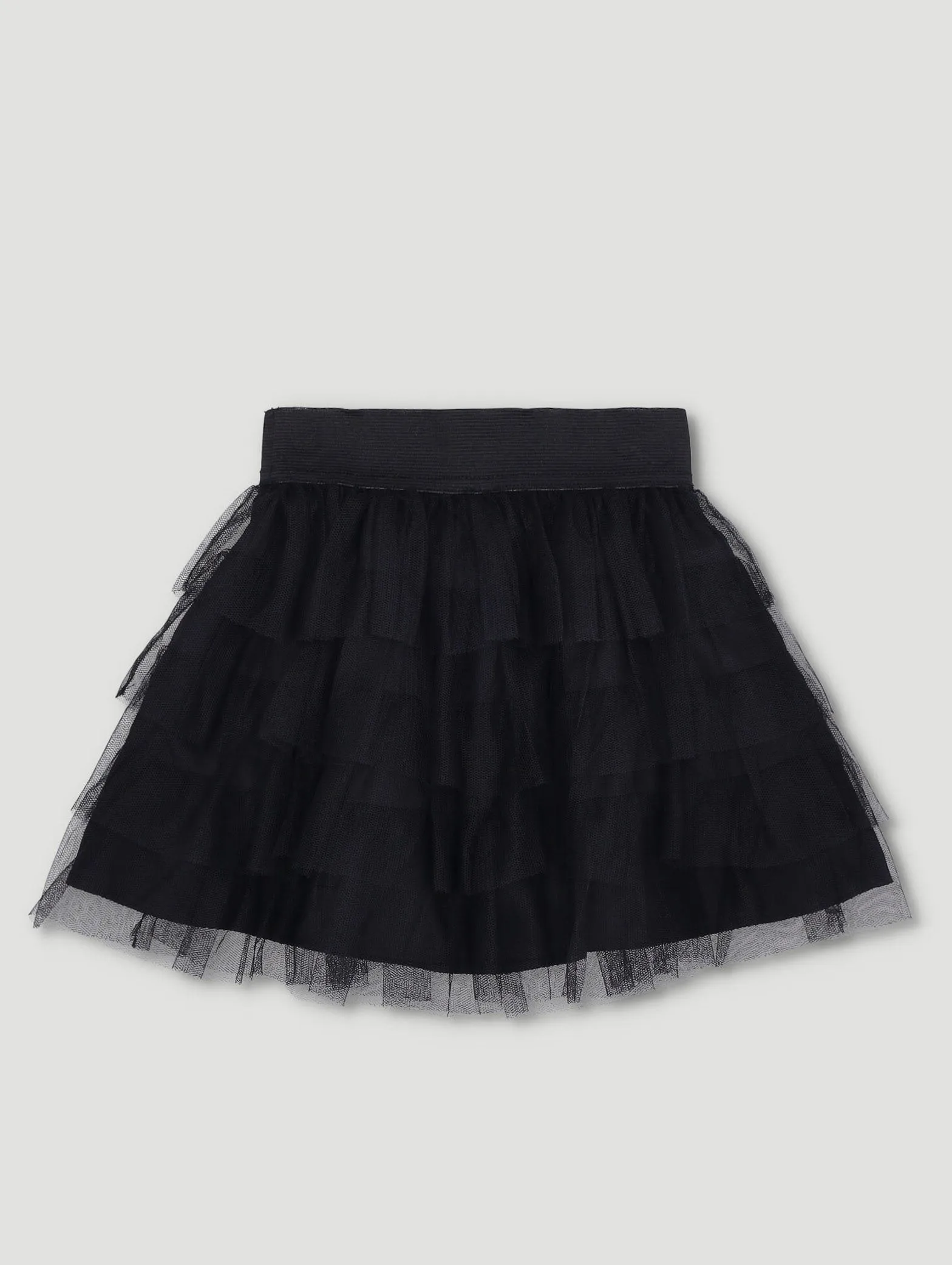 Pre-Girls Fashion Tulle Tiered Skirt - Black