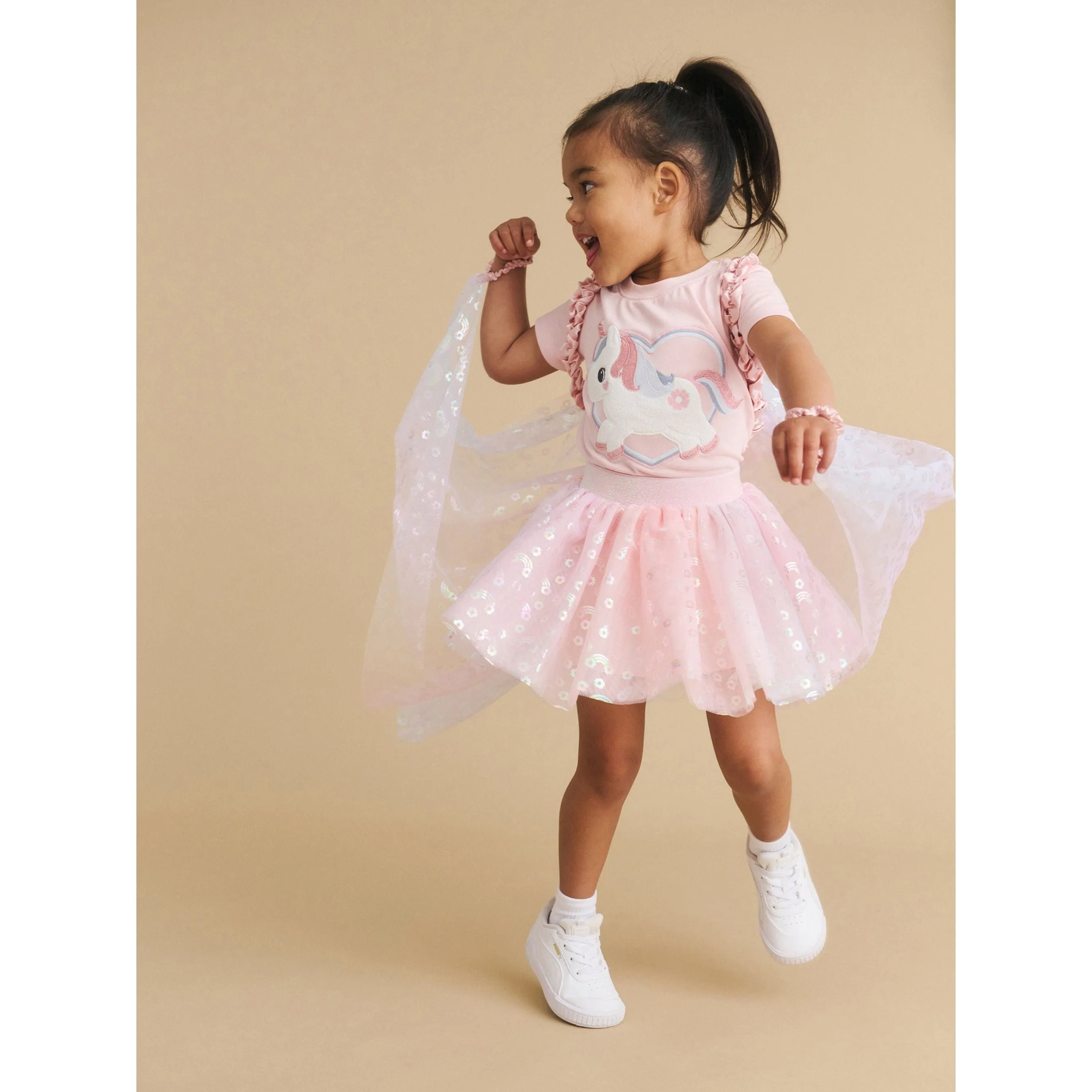 Rainbow Tulle Skirt Multi
