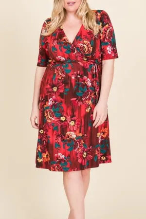 Red Hot Plus Size Dress