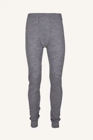 RIB MERINO PANTS, MEN - GREY MELANGE