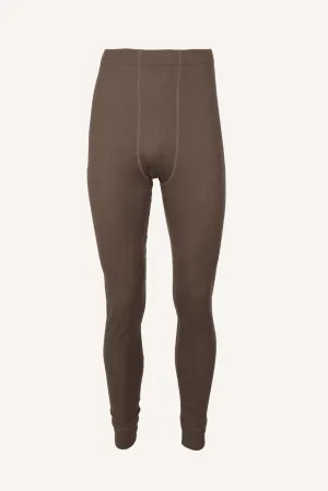 RIB MERINO PANTS, MEN - POTATO