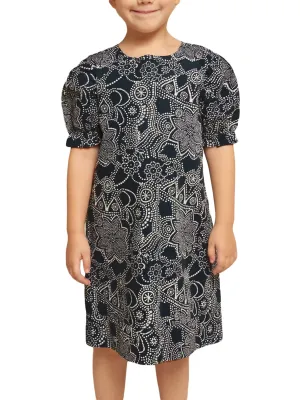 Roberta Roller Rabbit Little Girls Dihn Lunara Dress 2 Years Indigo