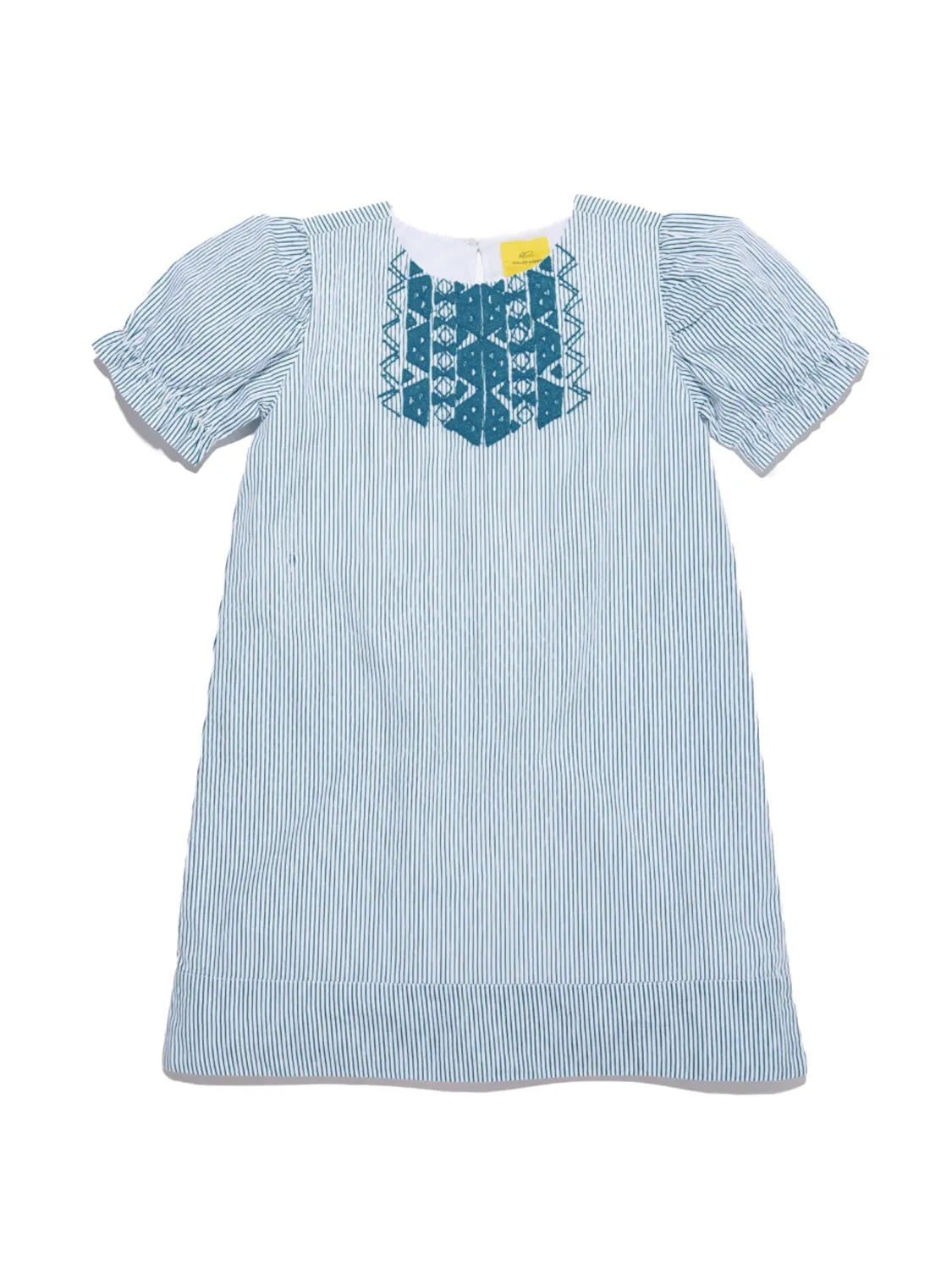 ROBERTA ROLLER RABBIT Little Girls Teal Capellini Lorelei Dress 2 Years $85 NEW