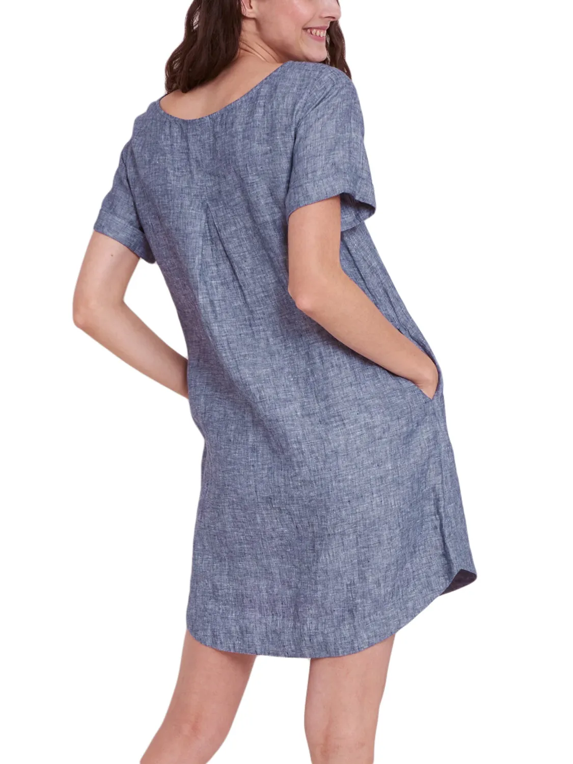 ROBERTA ROLLER RABBIT Women's Navy Blue Hinata Dress $195 NEW