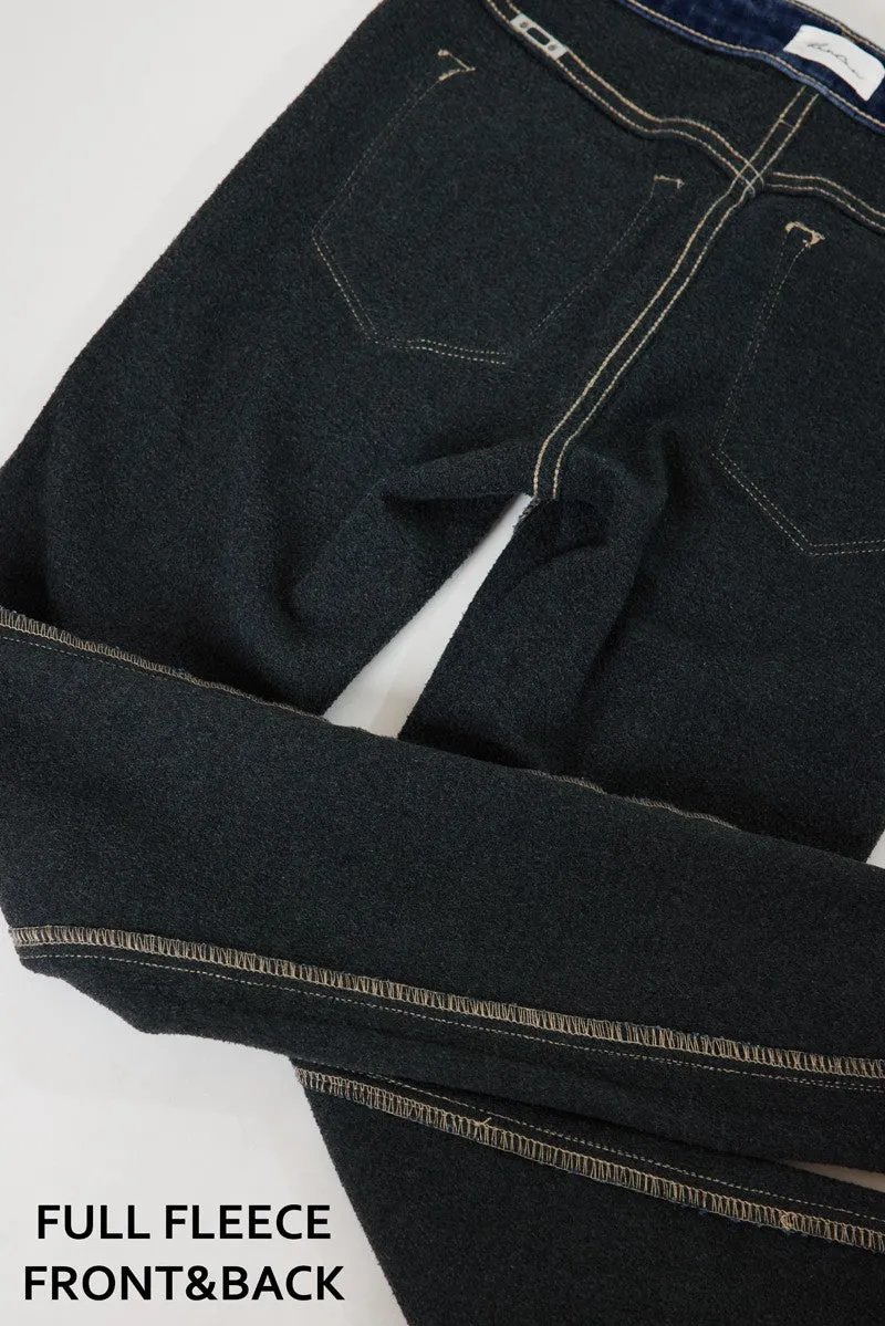 Rochelle High Rise Super Skinny Fleece Jeans - Dark Wash