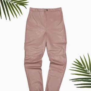 Rose | Vegan Leather Skinny Pants
