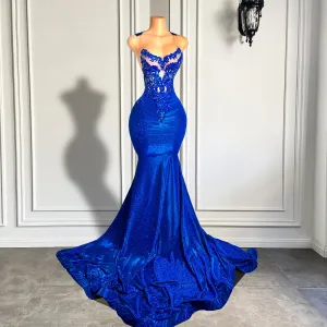 Royal Long Prom Dress