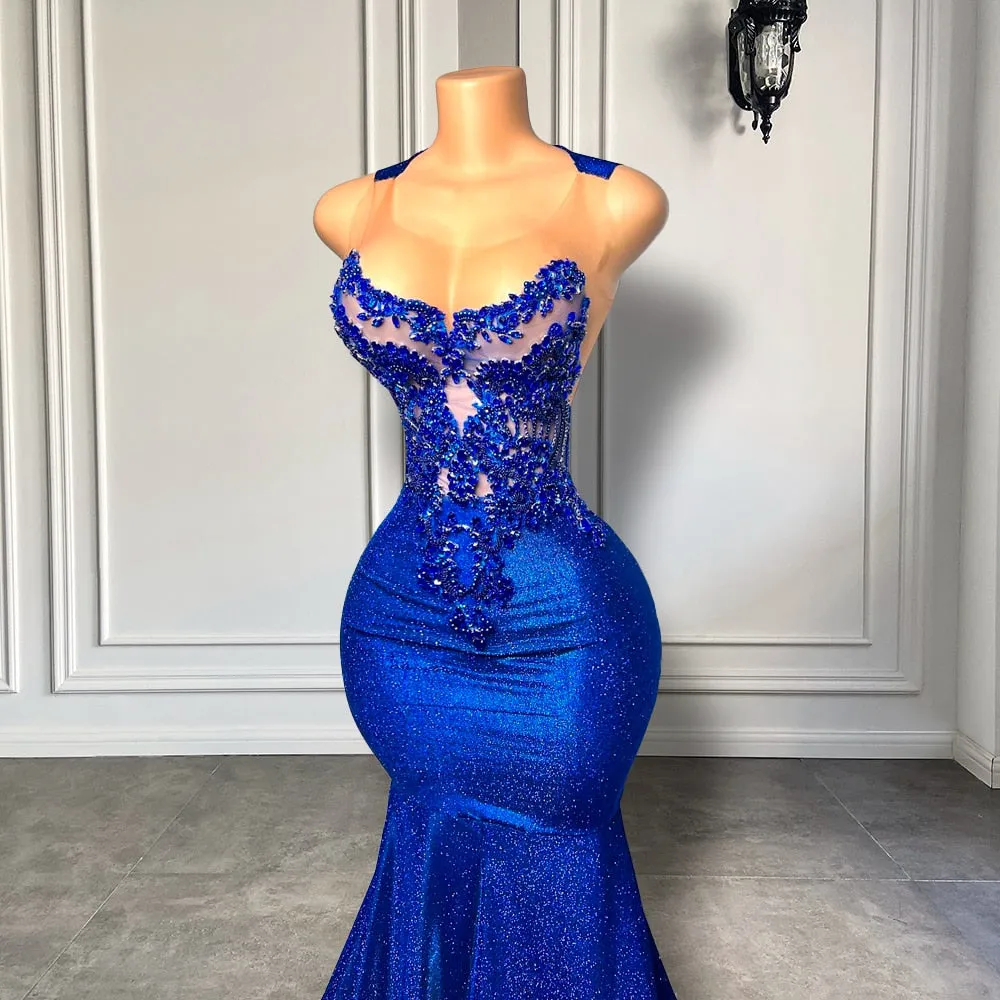 Royal Long Prom Dress