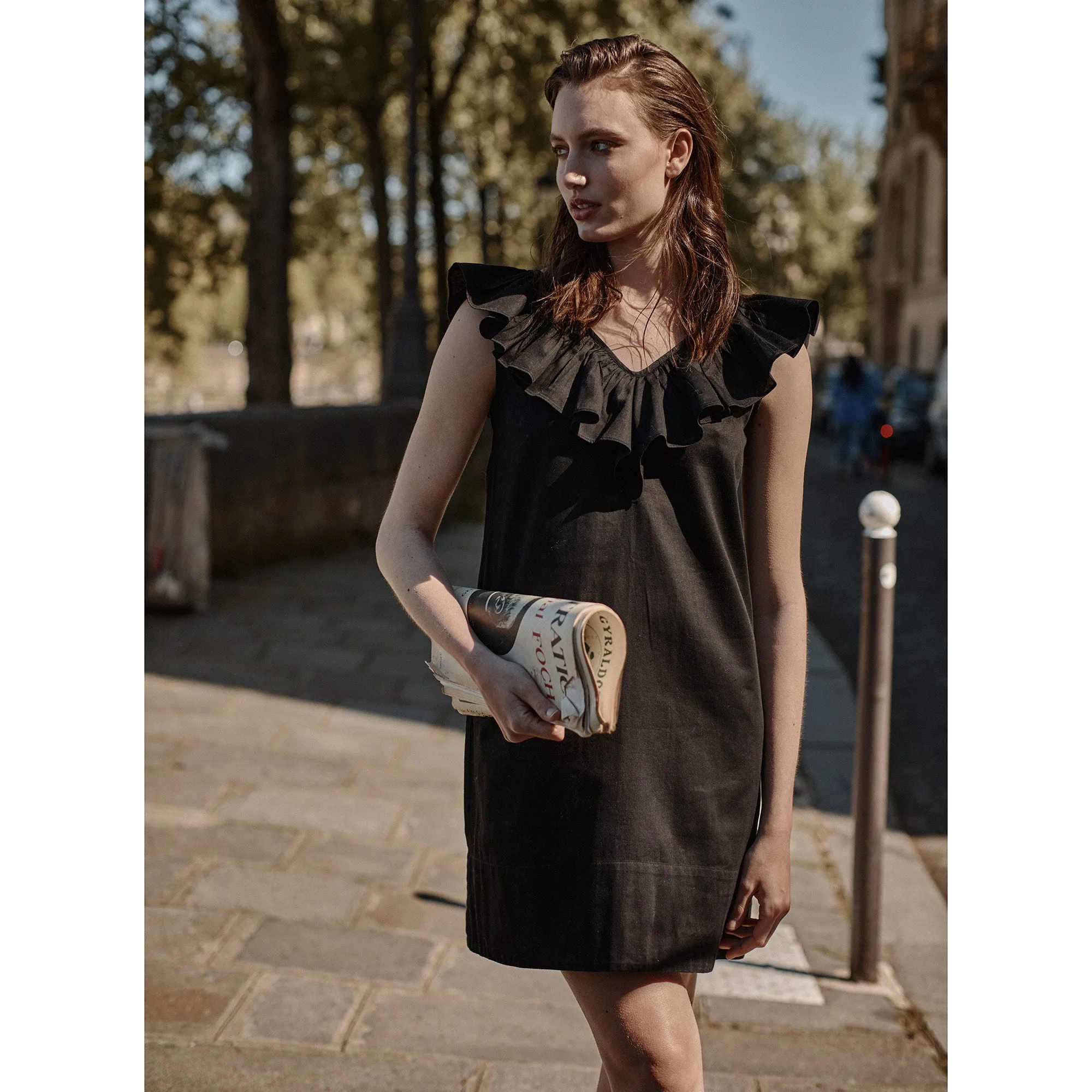 Ruffle Dress - Black