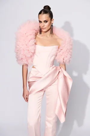 Ruffled Tulle Shawl