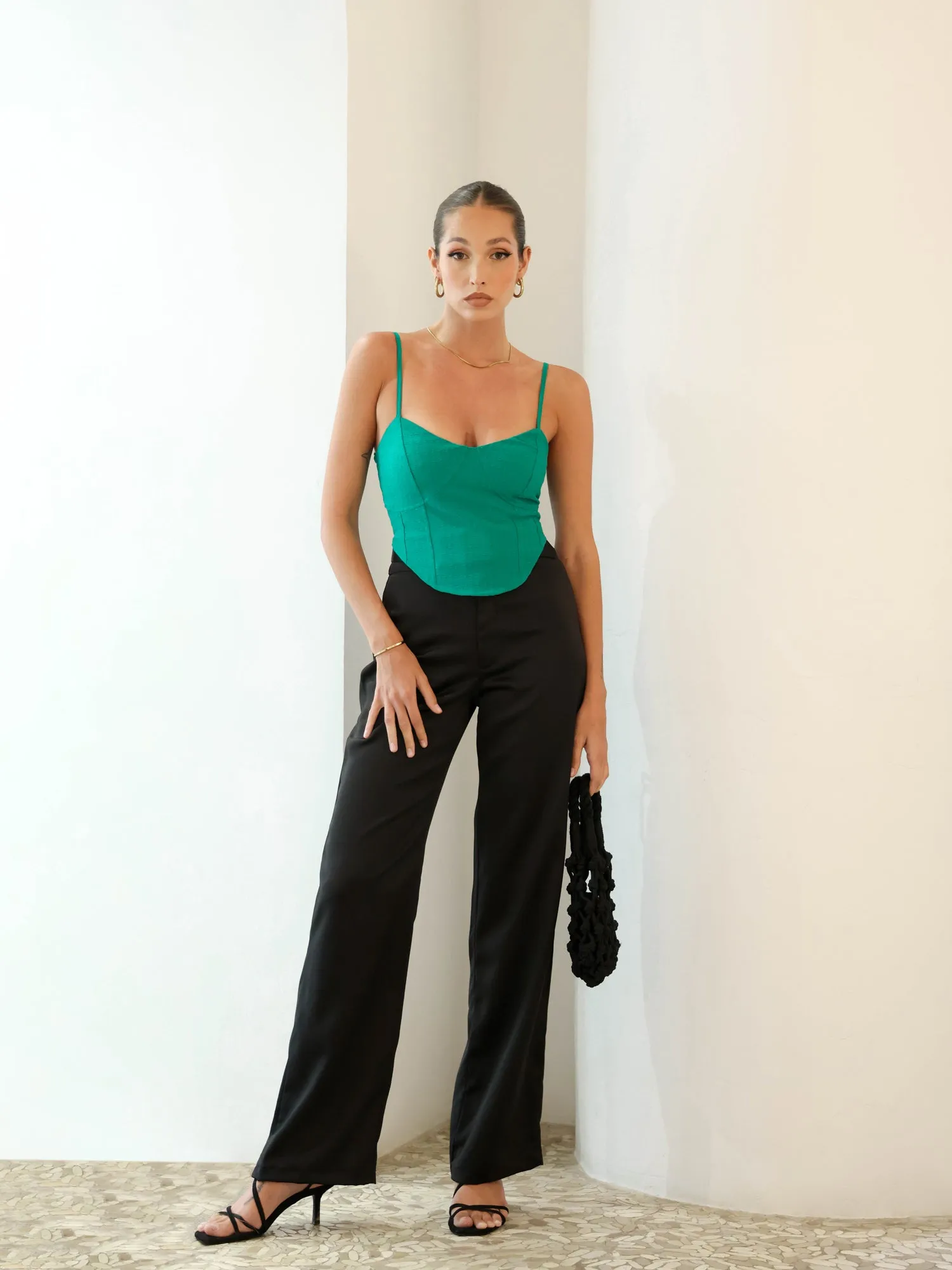 Seam Detail Corset Top