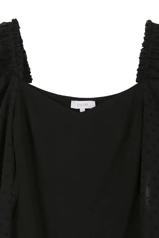 SHIRRING LONGSLEEVE BODYSUIT