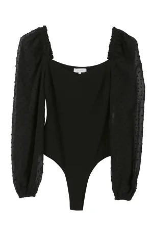 SHIRRING LONGSLEEVE BODYSUIT