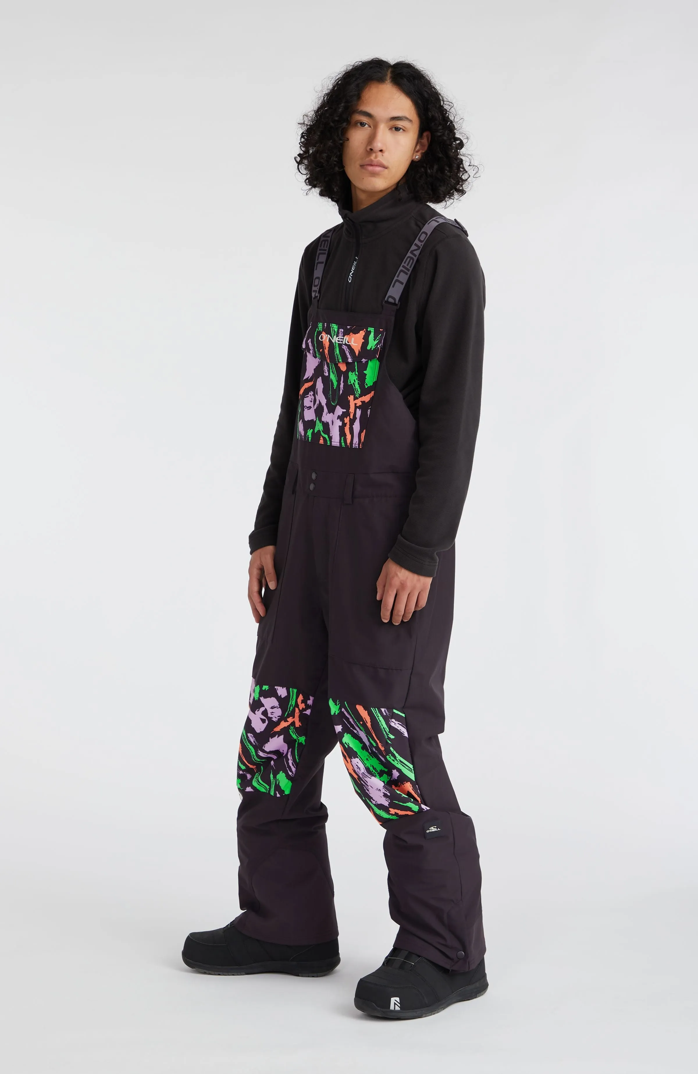 Shred Bib Skihose | Black Kemper Print