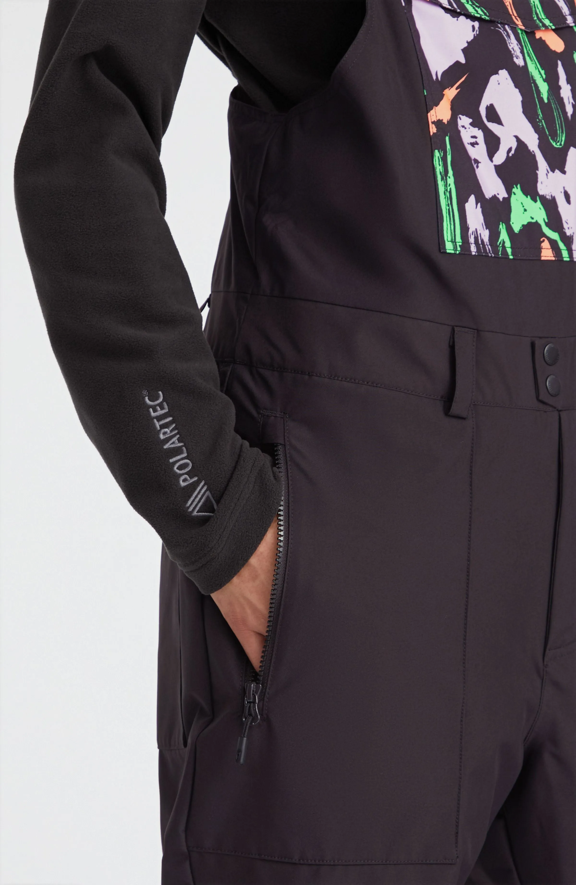 Shred Bib Skihose | Black Kemper Print