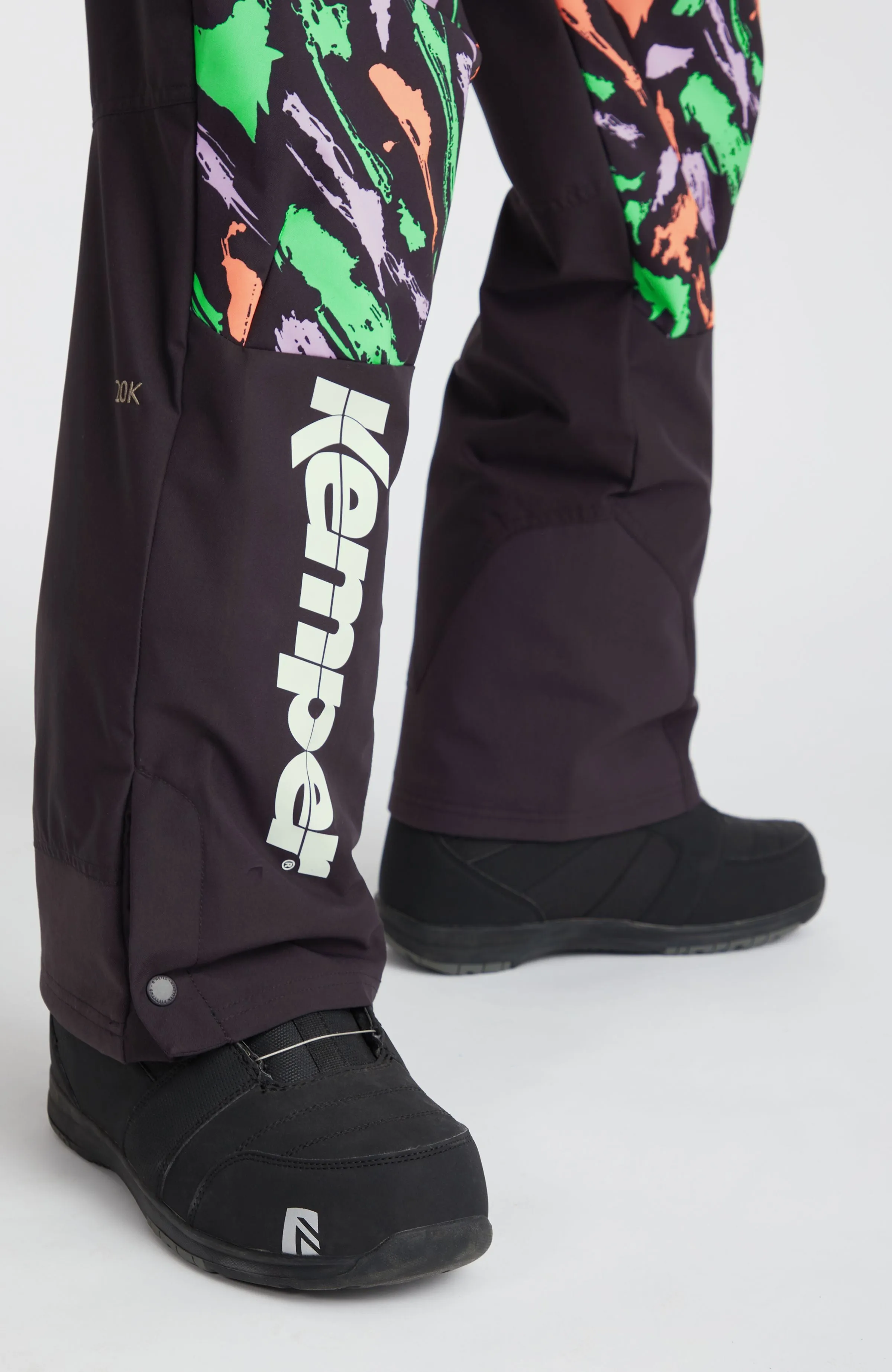 Shred Bib Skihose | Black Kemper Print