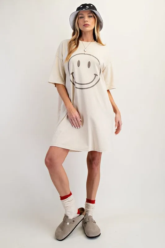 Smiley Face Tshirt Dress