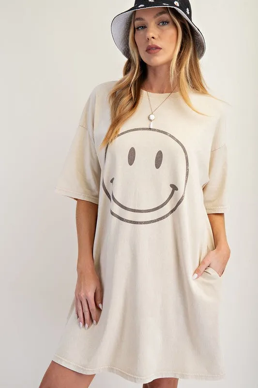 Smiley Face Tshirt Dress