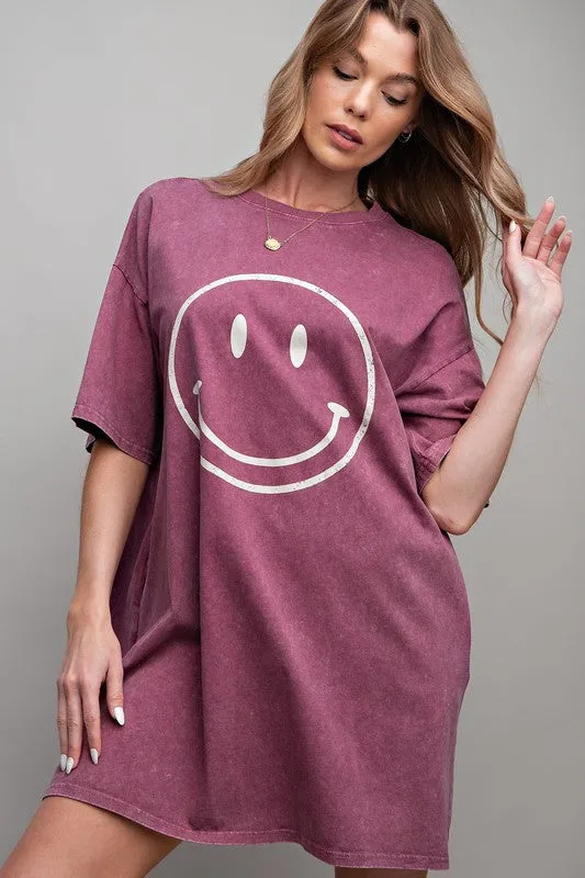 Smiley Face Tshirt Dress