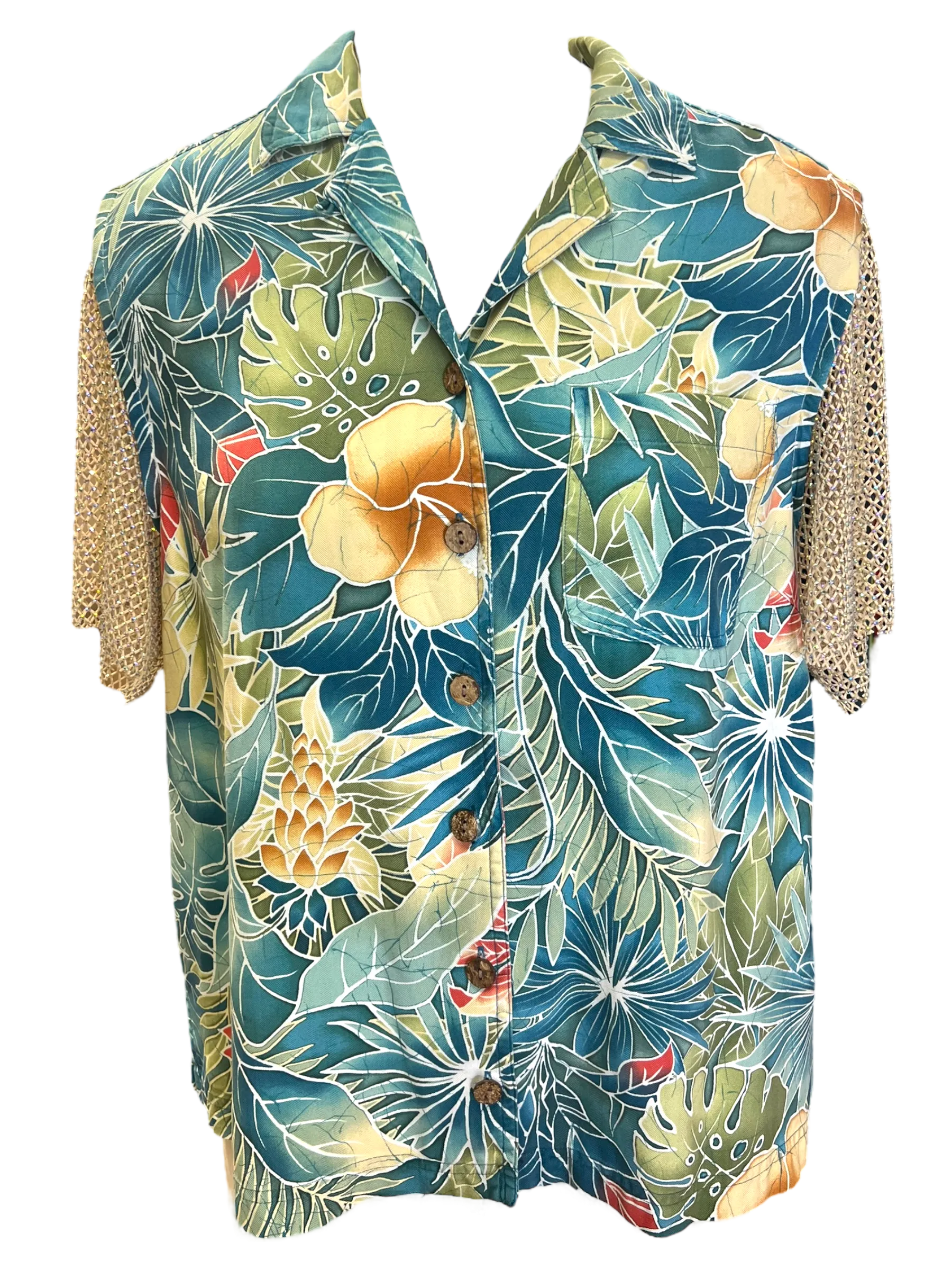 Teal Tropical Ayaloha