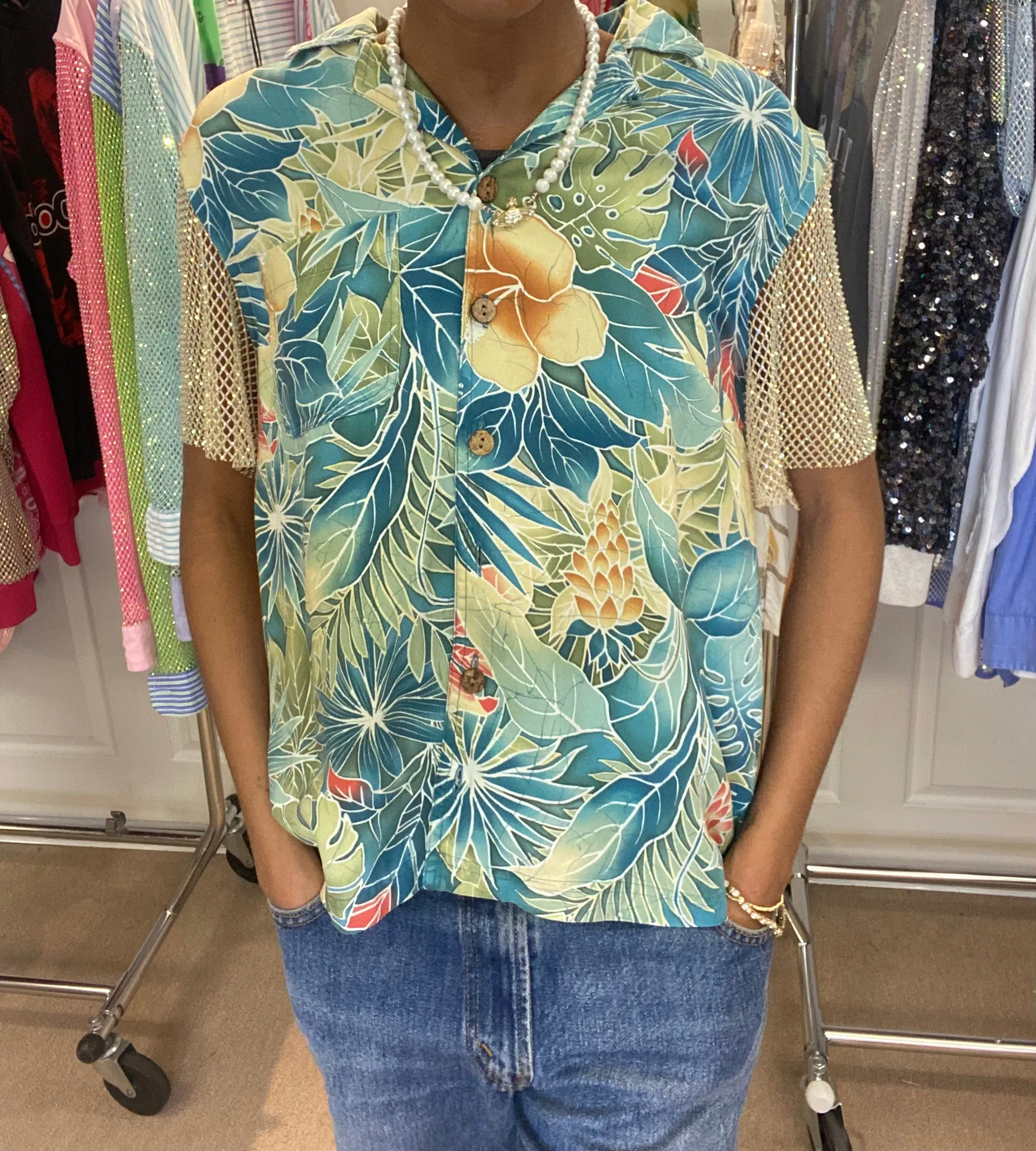 Teal Tropical Ayaloha