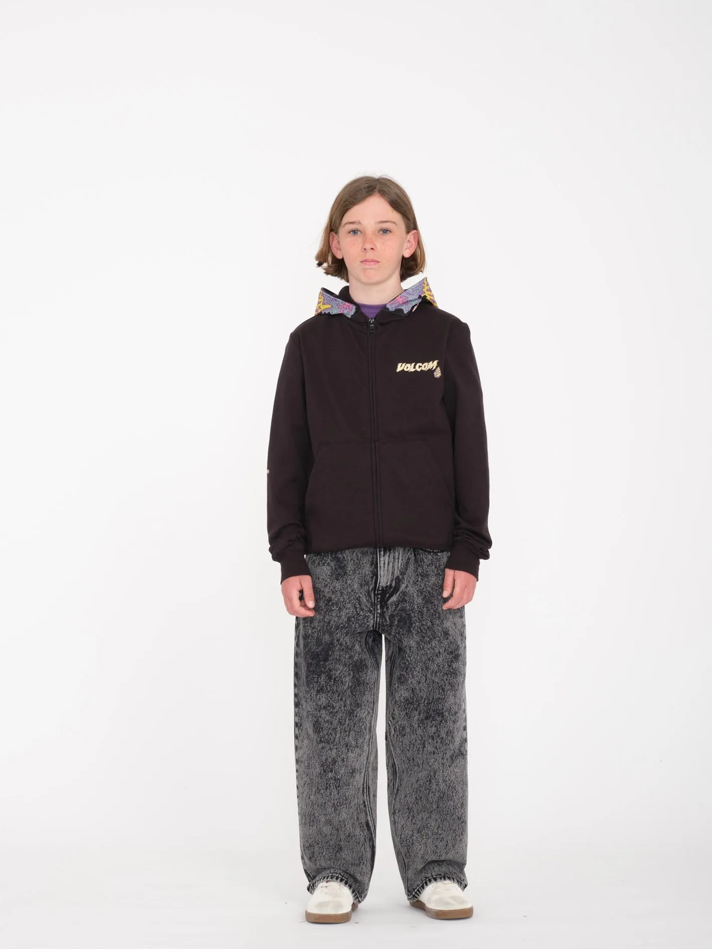 Tetsunori Full Zip Kapuzenpullover - BLACK  - (KINDER)