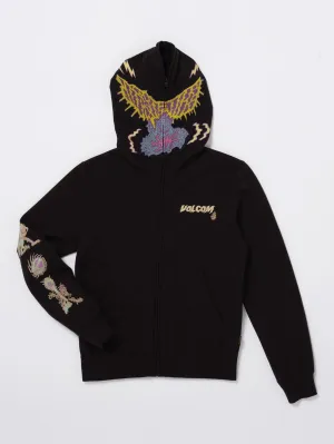 Tetsunori Full Zip Kapuzenpullover - BLACK  - (KINDER)