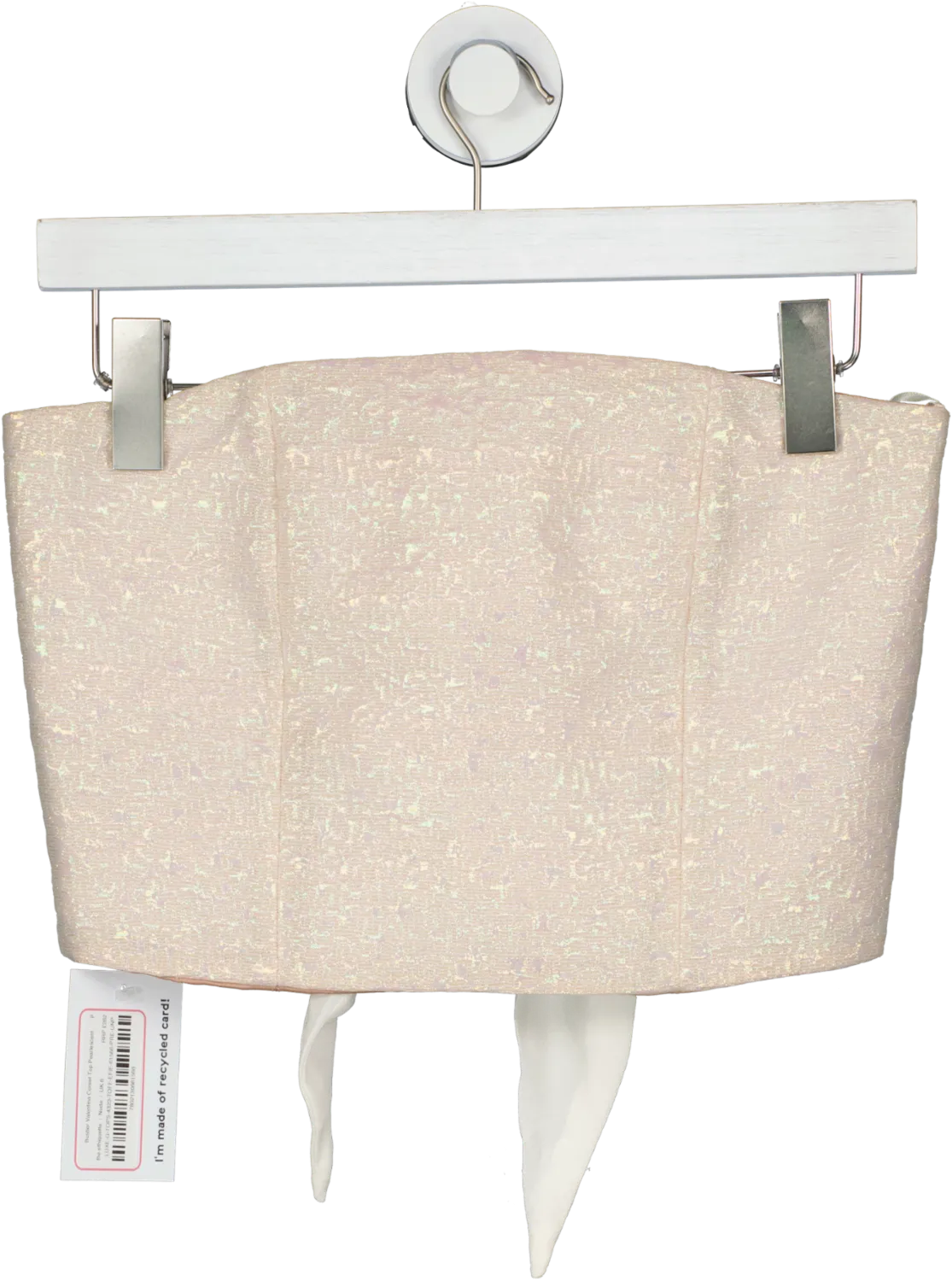 the ethiquette Nude Bustier Valentina Corset Top Pearlescent UK 6