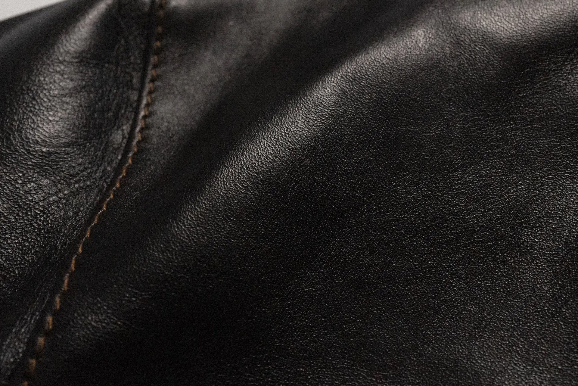 The Flat Head Horsehide Quilted Single Riders Jacket  (Black Tea-cored)
