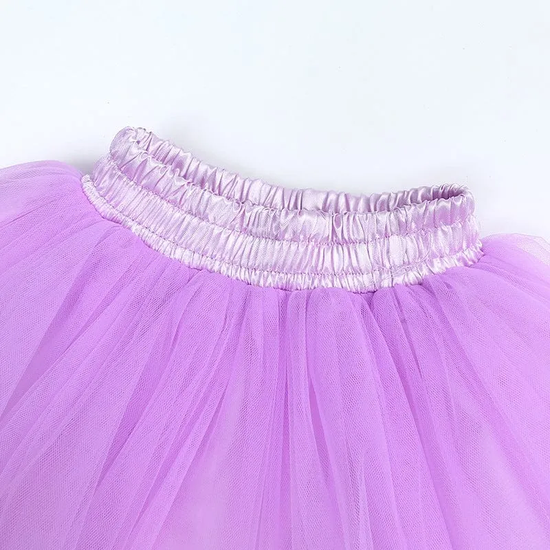 Tulle Pom Pom Tutu Girls Skirt