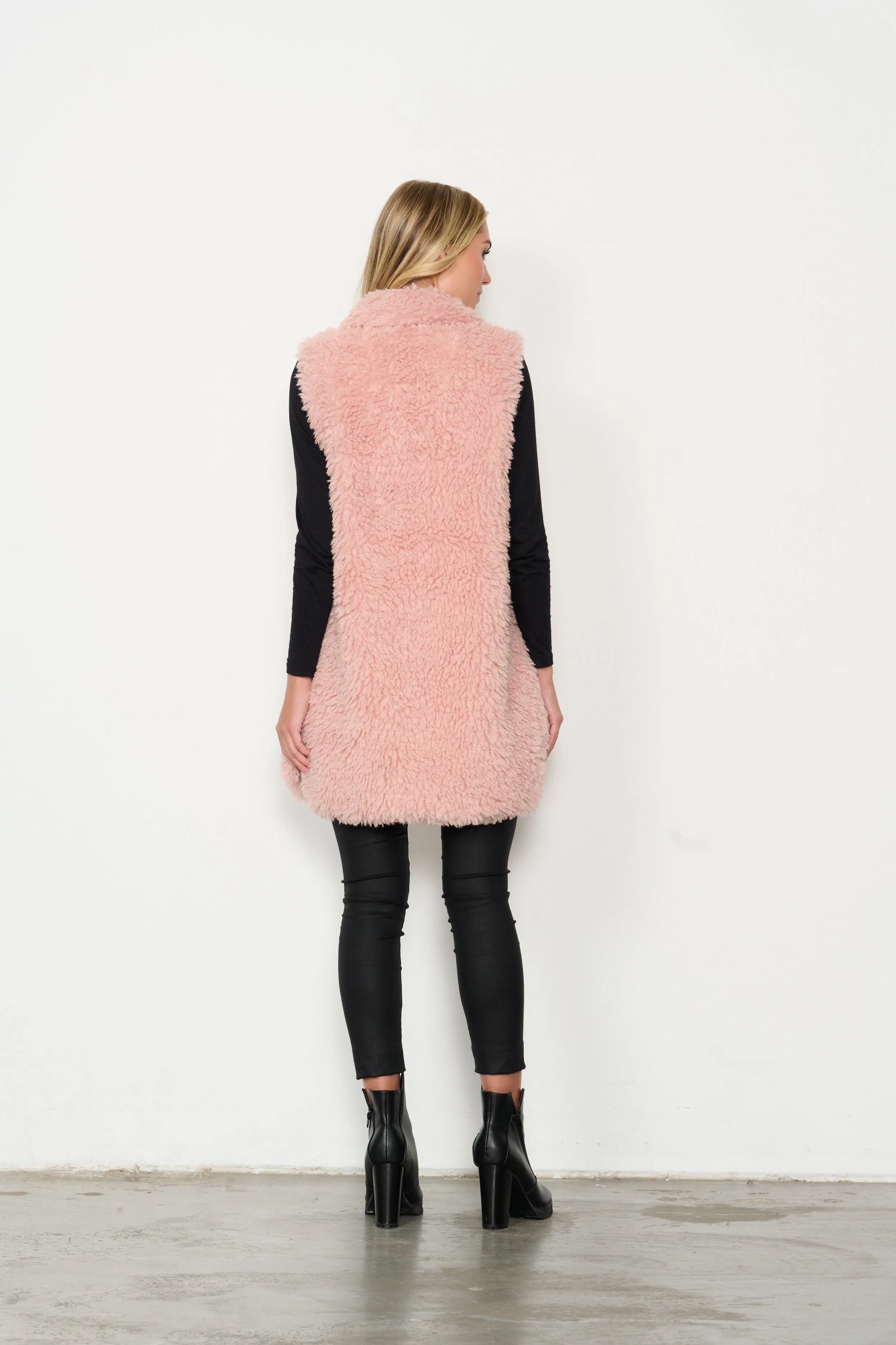 Vest Sherpa Faux Fur