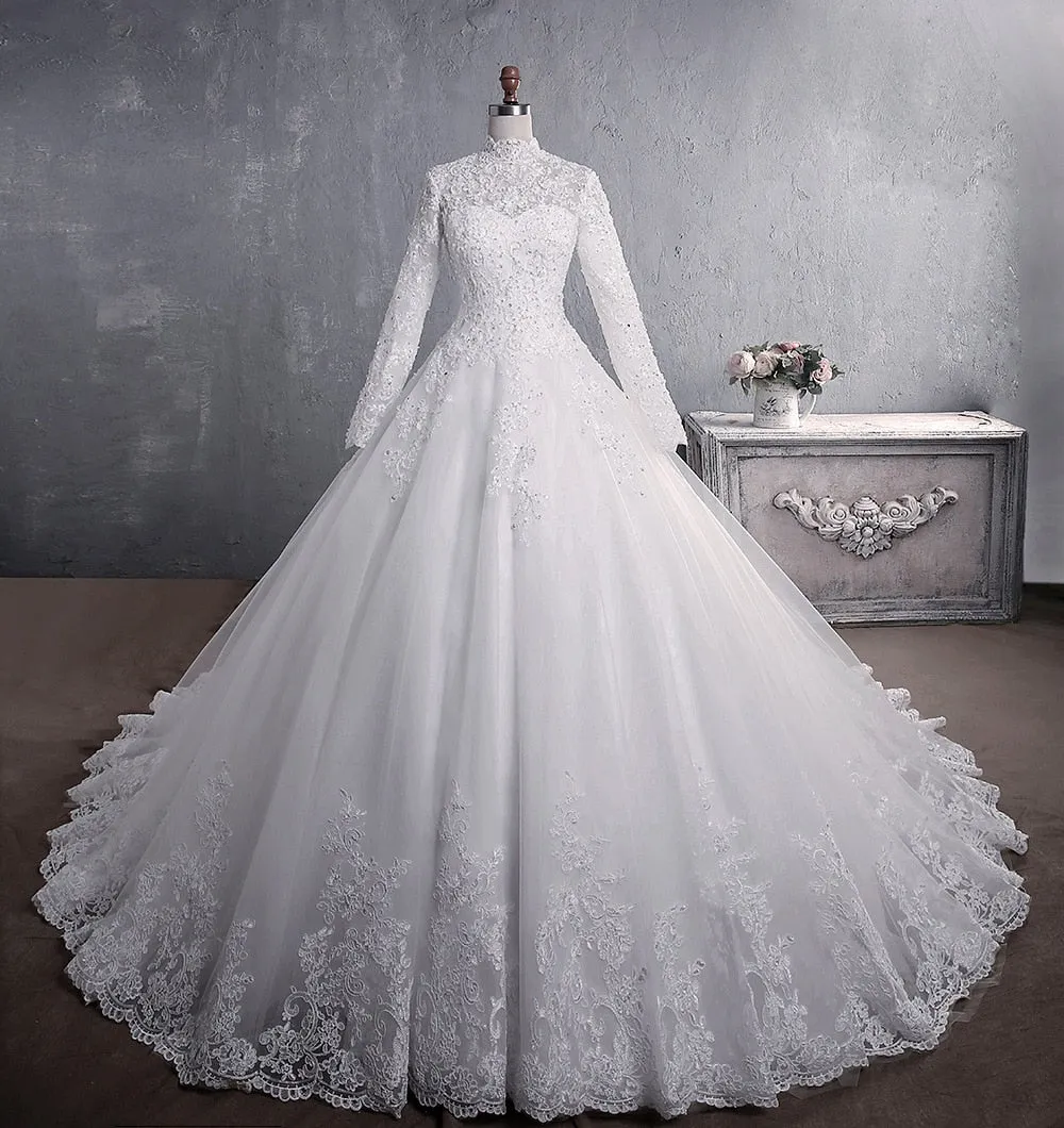 Wedding Dress European American Lace