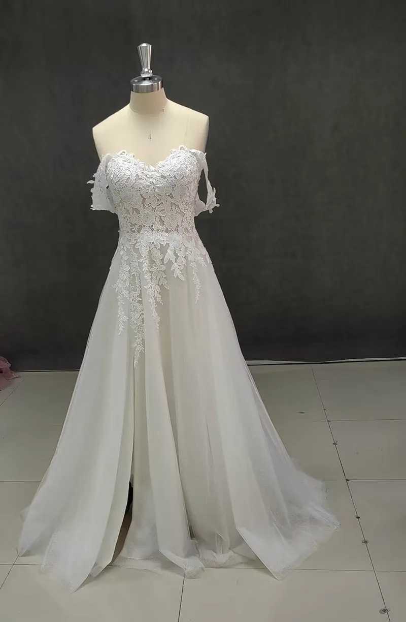 Wedding Dresses Off The Shoulder Sweetheart Neck Bridal Gowns