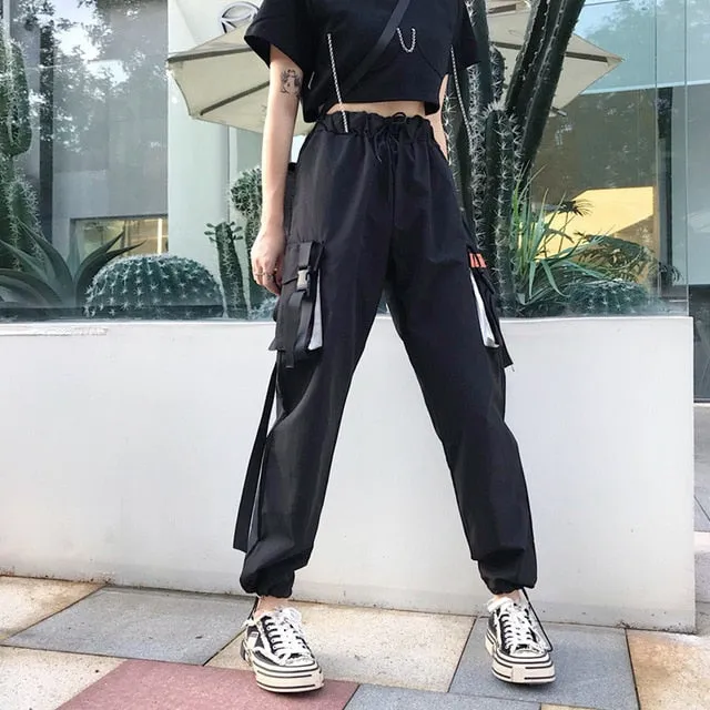 Women High Waist Loose Streetwear pants