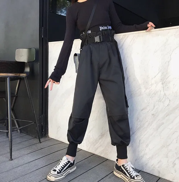 Women High Waist Loose Streetwear pants
