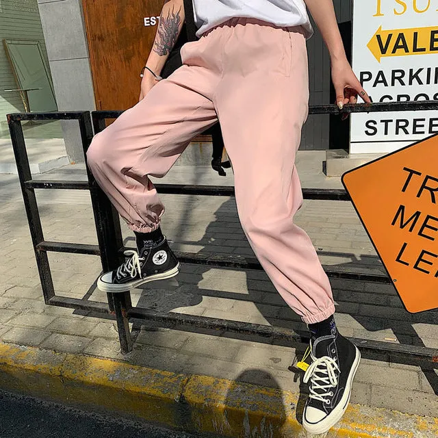 Women High Waist Loose Streetwear pants