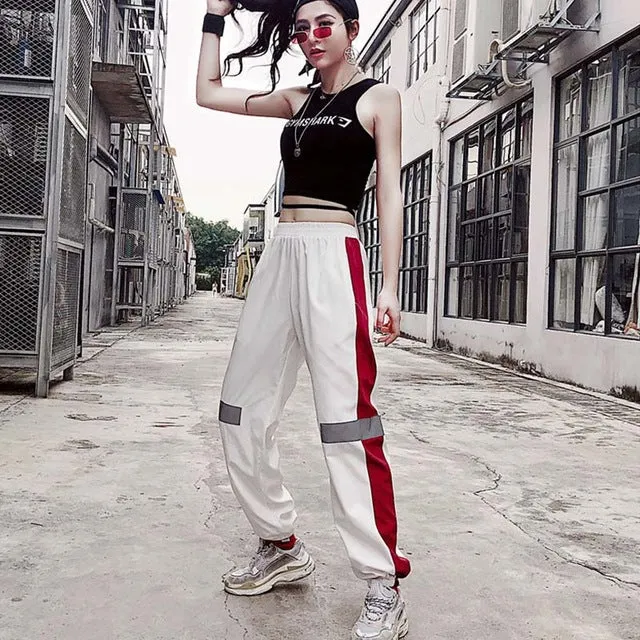 Women High Waist Loose Streetwear pants
