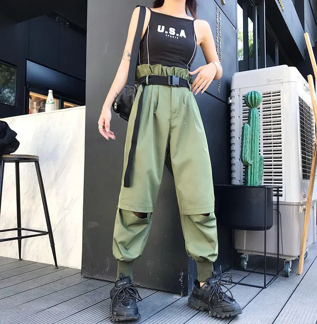 Women High Waist Loose Streetwear pants