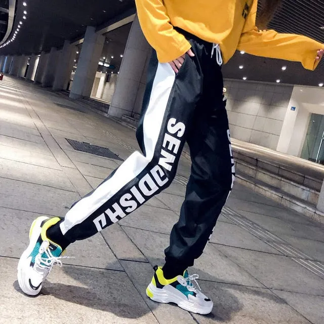 Women High Waist Loose Streetwear pants