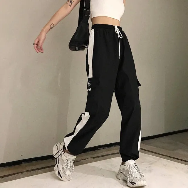 Women High Waist Loose Streetwear pants