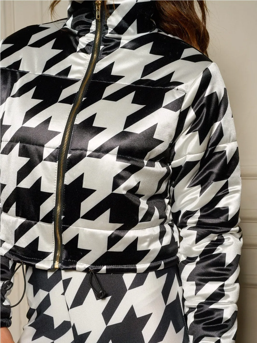 WOMEN'S LONG SLEEVE JACKET & ELASTIC WAIST PANTS MULTI PRINT 2PC. SET