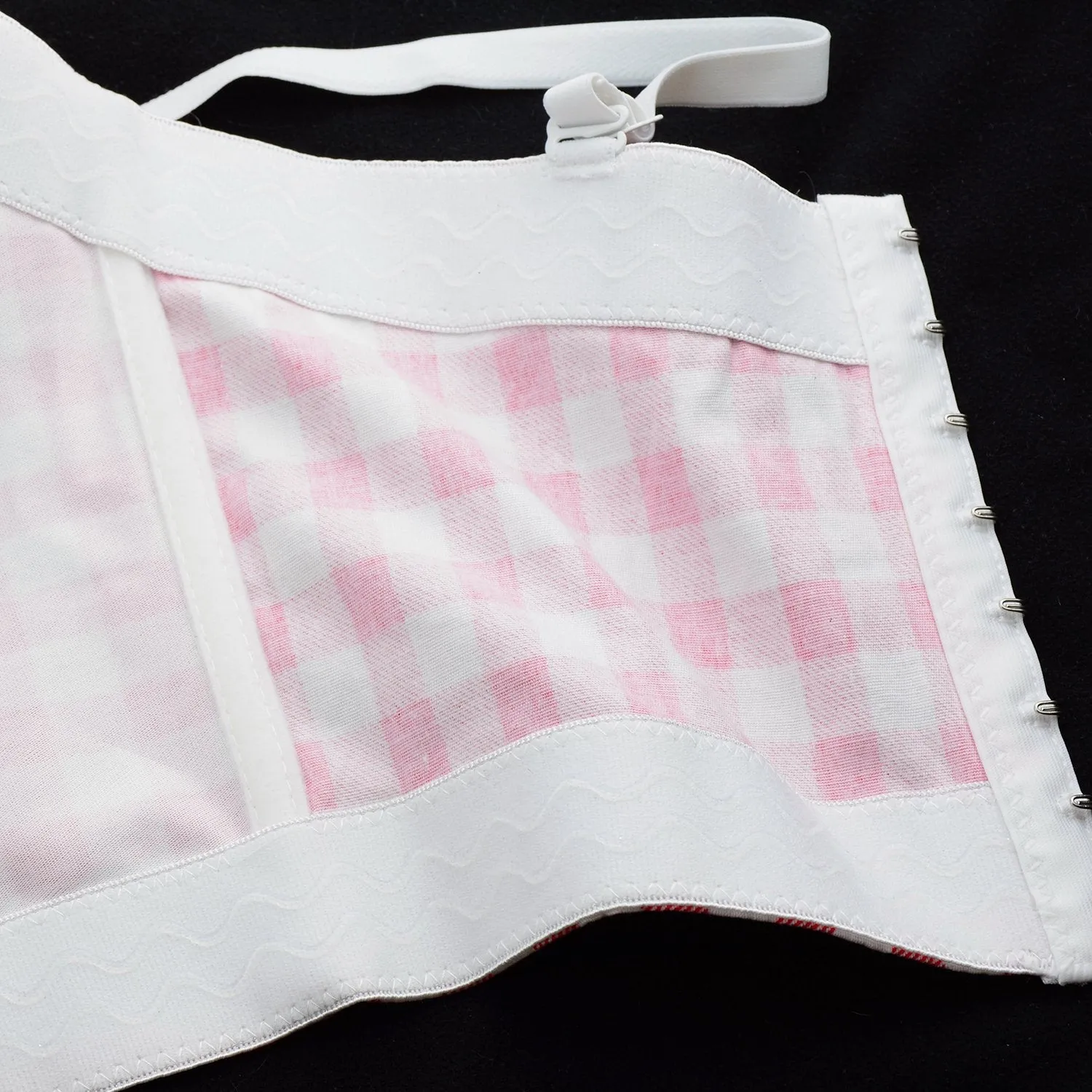 Women's Plaid Bustier Crop Top Sexy Women's Corset Top Bra Red