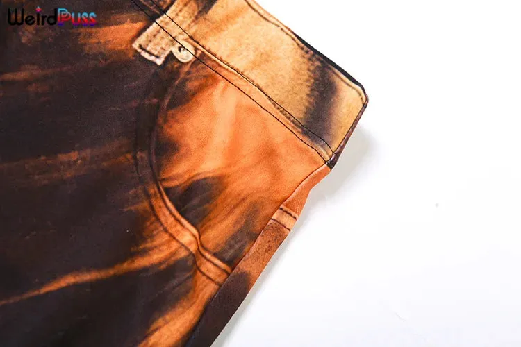 Women's Tiger Print Flare Pants