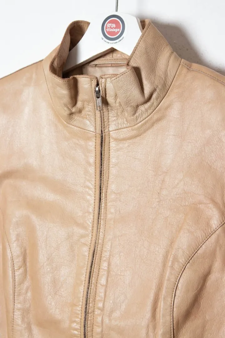Women's Vero Moda Longline Leather Jacket (S)