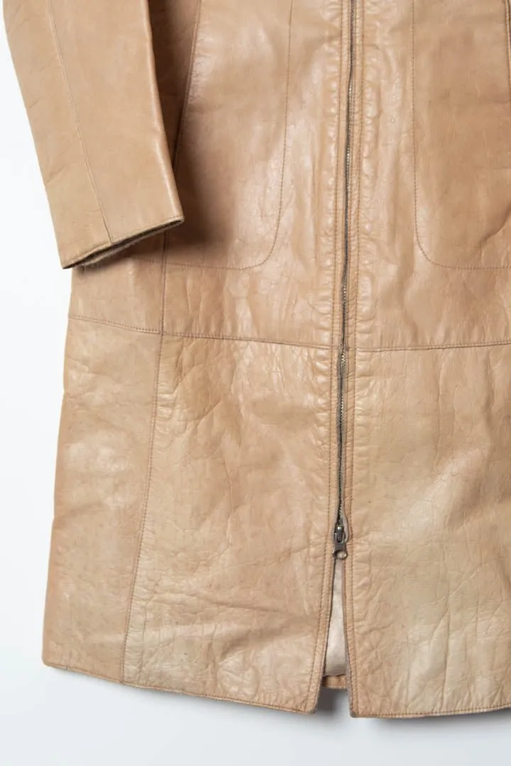 Women's Vero Moda Longline Leather Jacket (S)