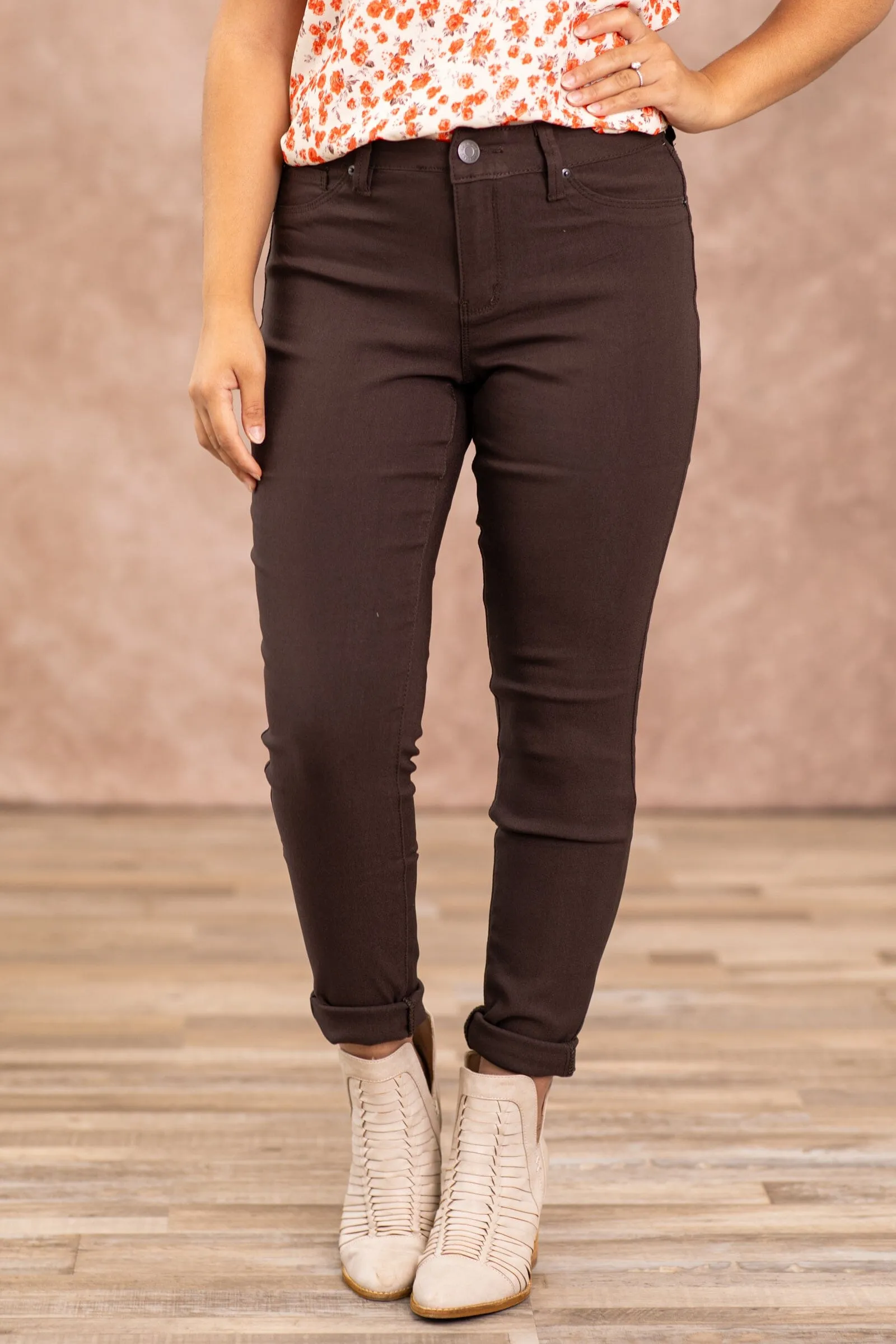 YMI Light Brown Hyperstretch Pants
