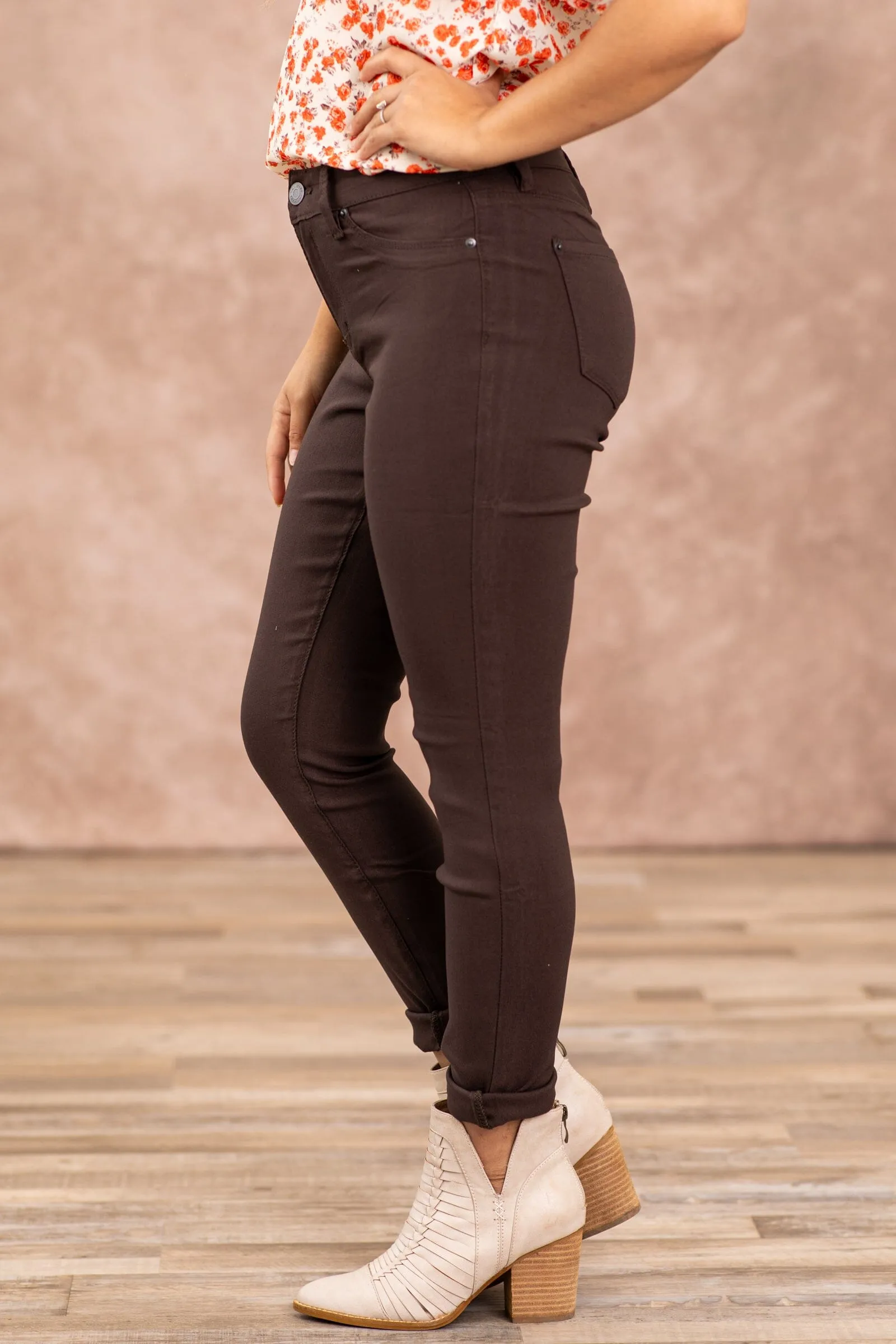 YMI Light Brown Hyperstretch Pants