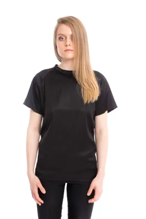Zaylee Black Short Sleeves Top